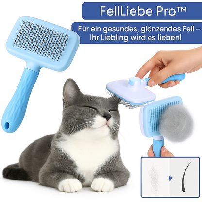 FellLiebe Pro™ – Selbstreinigende Haustierbürste