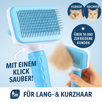 FellLiebe Pro™ – Selbstreinigende Haustierbürste